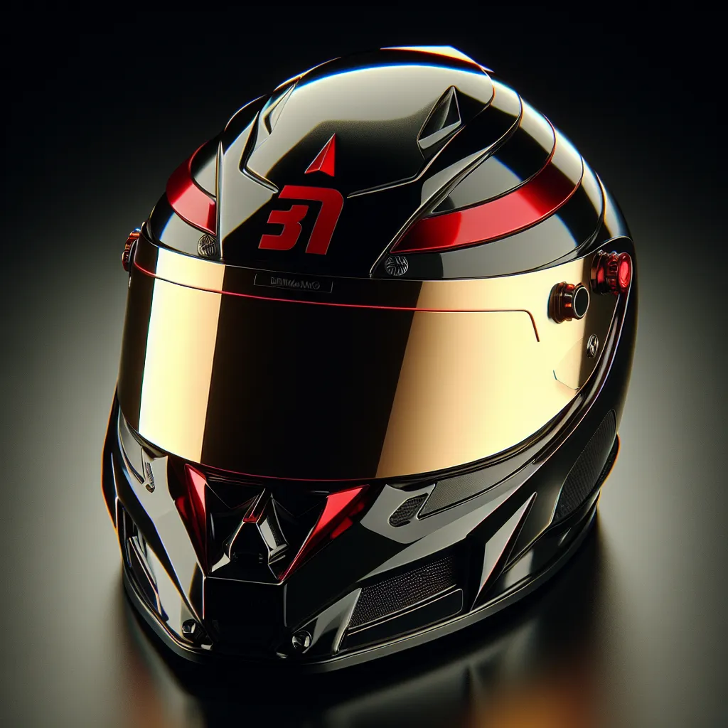 Stylized Scuderia Ferrari racing helmet — F2 2017